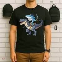 Shark Pirate Dinosaur T Rex Funny Jawsome Gifts Hoodie T-Shirt thumb 6