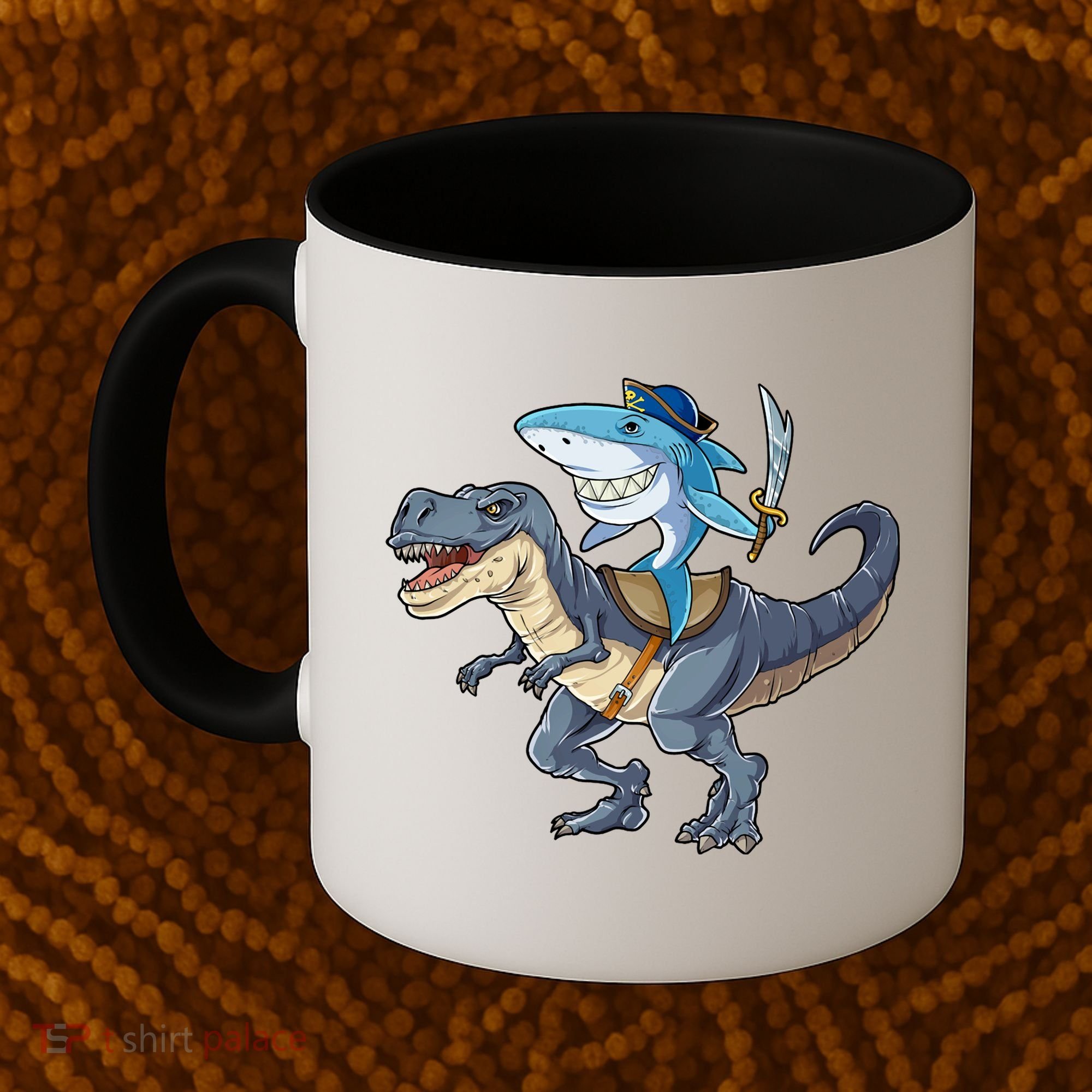 Shark Pirate Dinosaur T Rex Funny Jawsome Gifts Hoodie Coffee Mug