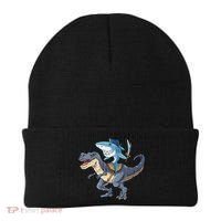 Shark Pirate Dinosaur T Rex Funny Jawsome Gifts Hoodie Beanie thumb 0