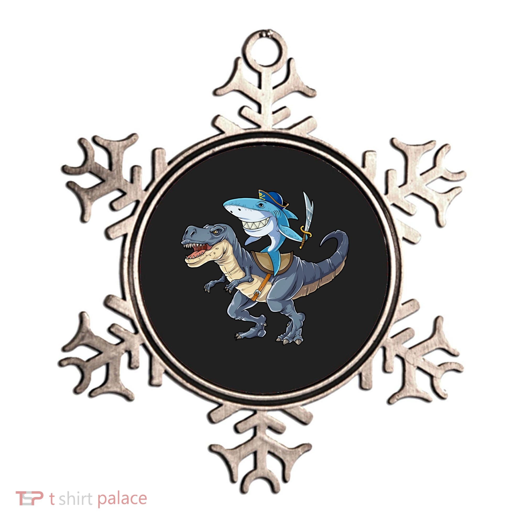 Shark Pirate Dinosaur T Rex Funny Jawsome Gifts Hoodie Ornament