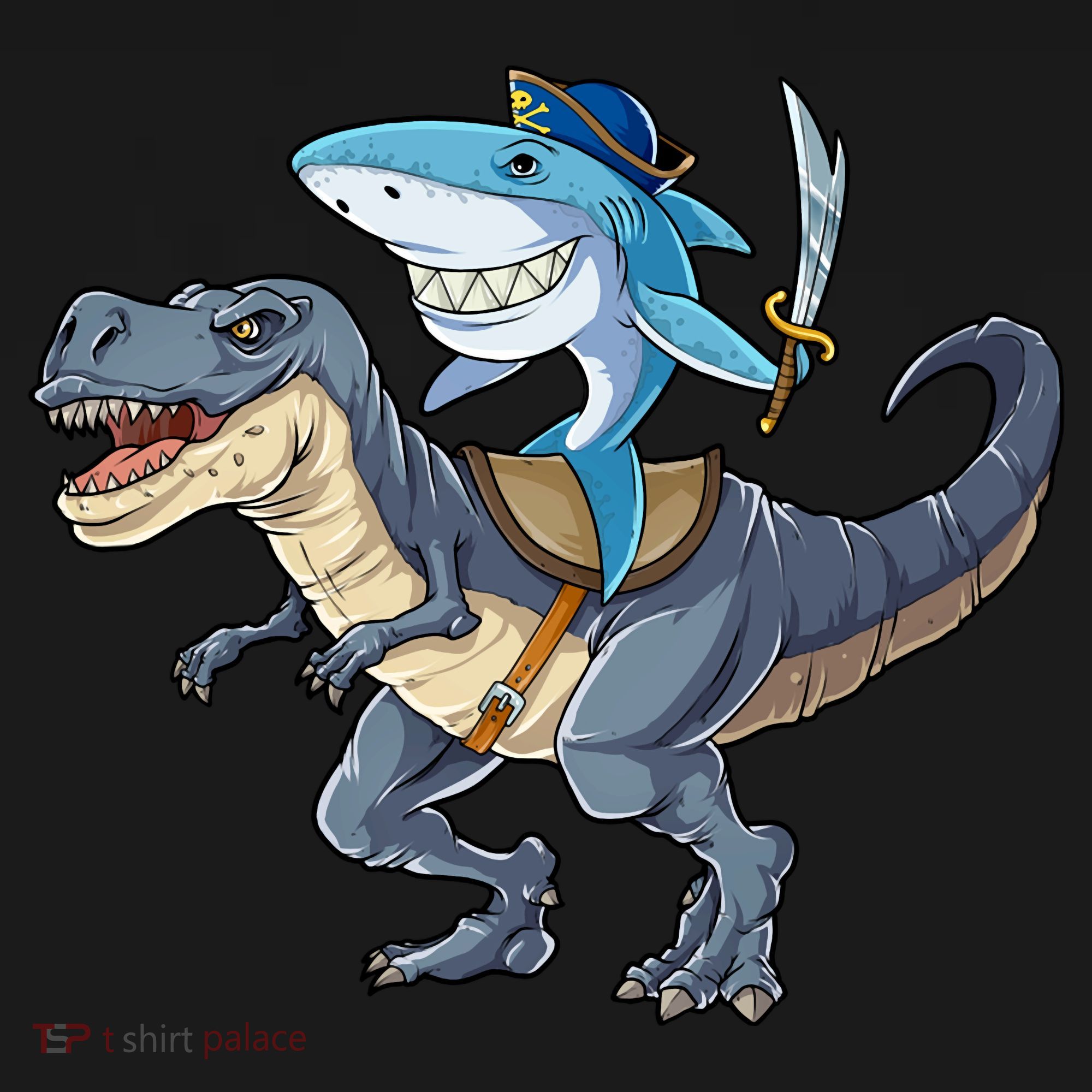Shark Pirate Dinosaur T Rex Funny Jawsome Gifts Hoodie Baby Bodysuit