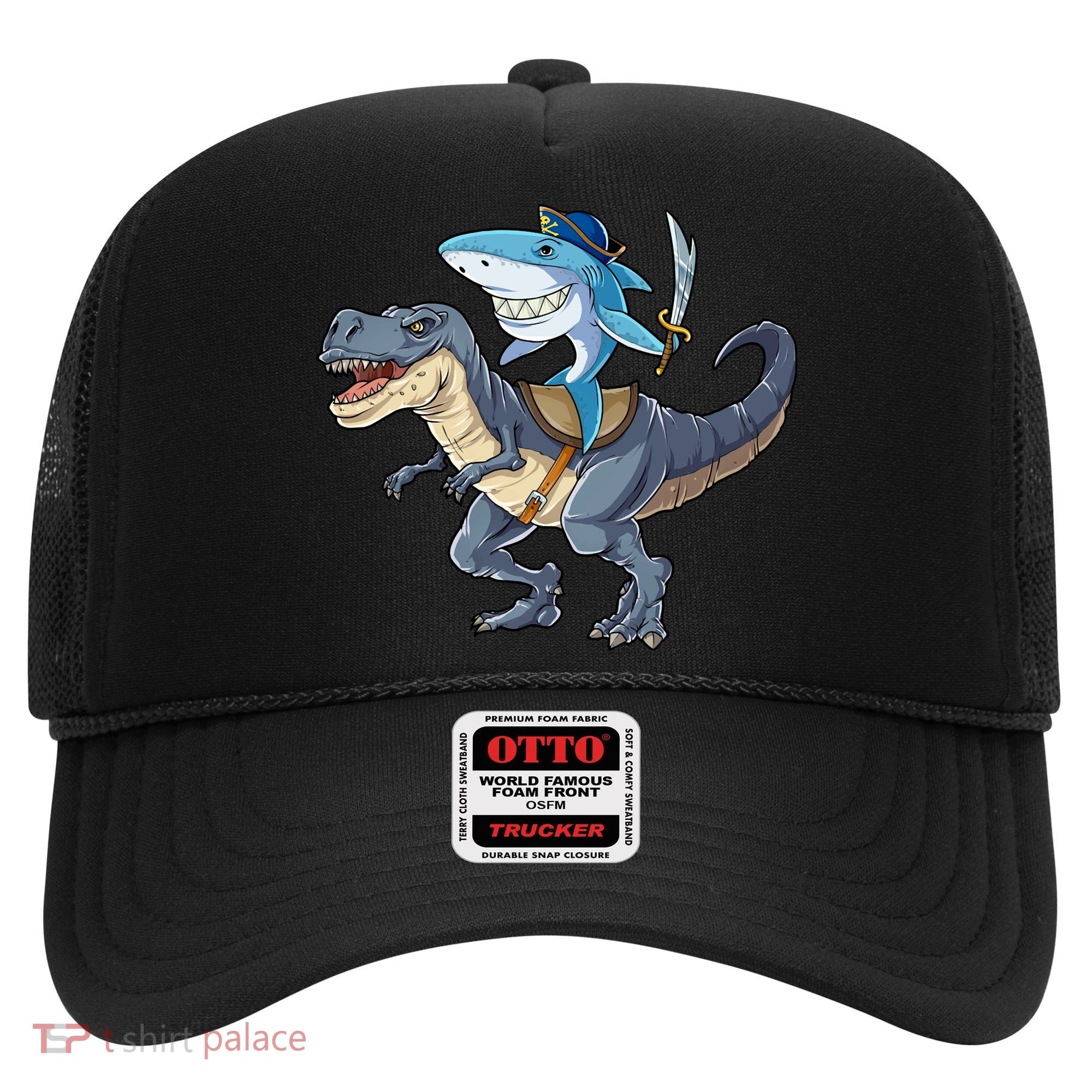 Shark Pirate Dinosaur T Rex Funny Jawsome Gifts Hoodie Hat