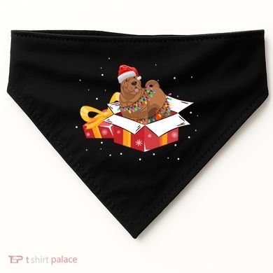 Shar Pei Dog Christmas Is Box Gift Dog Light Tree Xmas Cool Gift USA-Made Doggie Bandana