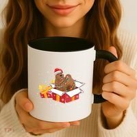 Shar Pei Dog Christmas Is Box Gift Dog Light Tree Xmas Cool Gift Coffee Mug thumb 3