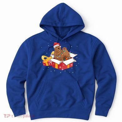 Shar Pei Dog Christmas Is Box Gift Dog Light Tree Xmas Cool Gift Hoodie