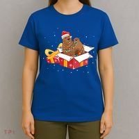 Shar Pei Dog Christmas Is Box Gift Dog Light Tree Xmas Cool Gift T-Shirt thumb 4