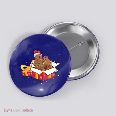 Shar Pei Dog Christmas Is Box Gift Dog Light Tree Xmas Cool Gift Button