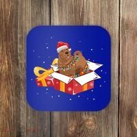 Shar Pei Dog Christmas Is Box Gift Dog Light Tree Xmas Cool Gift Coaster thumb 0