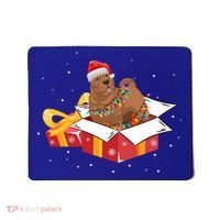 Shar Pei Dog Christmas Is Box Gift Dog Light Tree Xmas Cool Gift Mousepad thumb 0