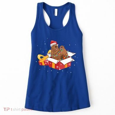Shar Pei Dog Christmas Is Box Gift Dog Light Tree Xmas Cool Gift Women's Tank Top