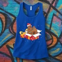 Shar Pei Dog Christmas Is Box Gift Dog Light Tree Xmas Cool Gift Women's Tank Top thumb 3