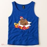 Shar Pei Dog Christmas Is Box Gift Dog Light Tree Xmas Cool Gift Tank Top thumb 2