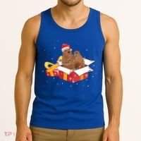 Shar Pei Dog Christmas Is Box Gift Dog Light Tree Xmas Cool Gift Tank Top thumb 3