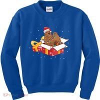 Shar Pei Dog Christmas Is Box Gift Dog Light Tree Xmas Cool Gift Kids Sweatshirt thumb 0