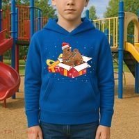 Shar Pei Dog Christmas Is Box Gift Dog Light Tree Xmas Cool Gift Kids Hoodie thumb 2