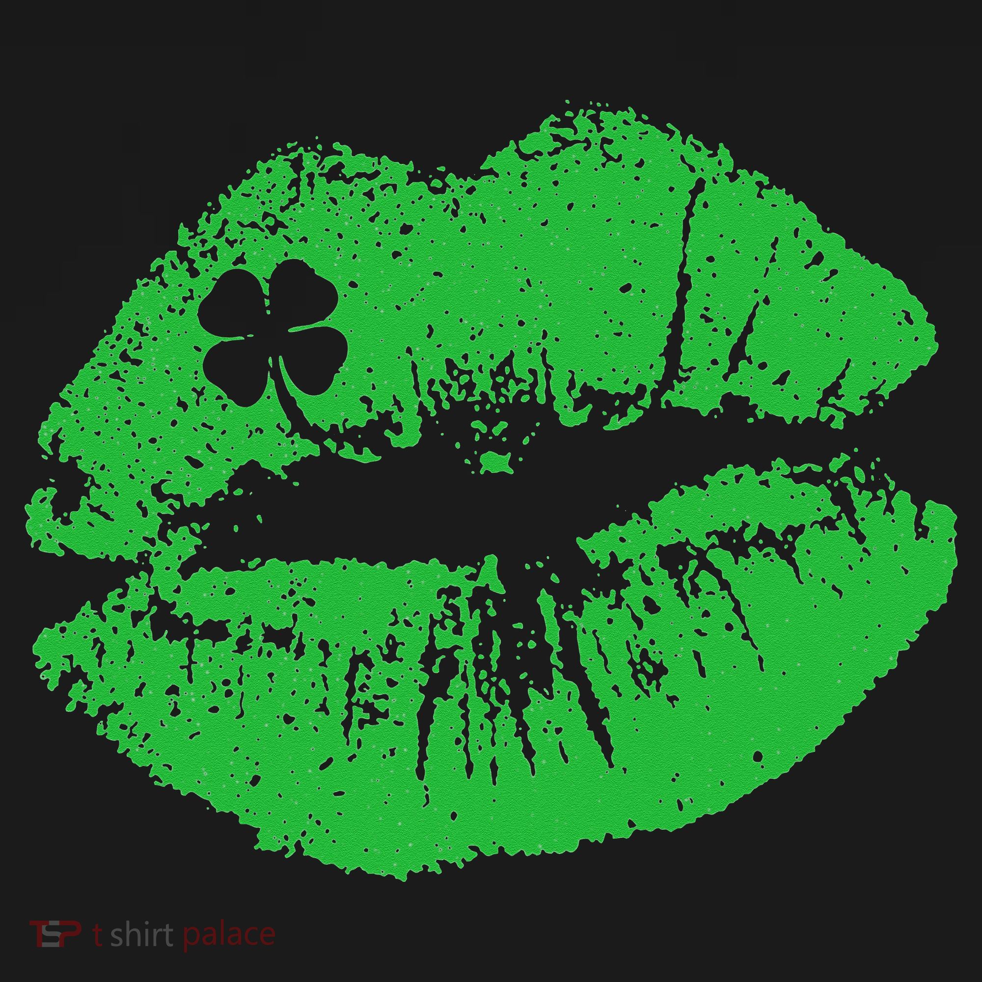 St Patricks Day Funny Kissin Lips Kissing Irish Clover Women's Hoodie