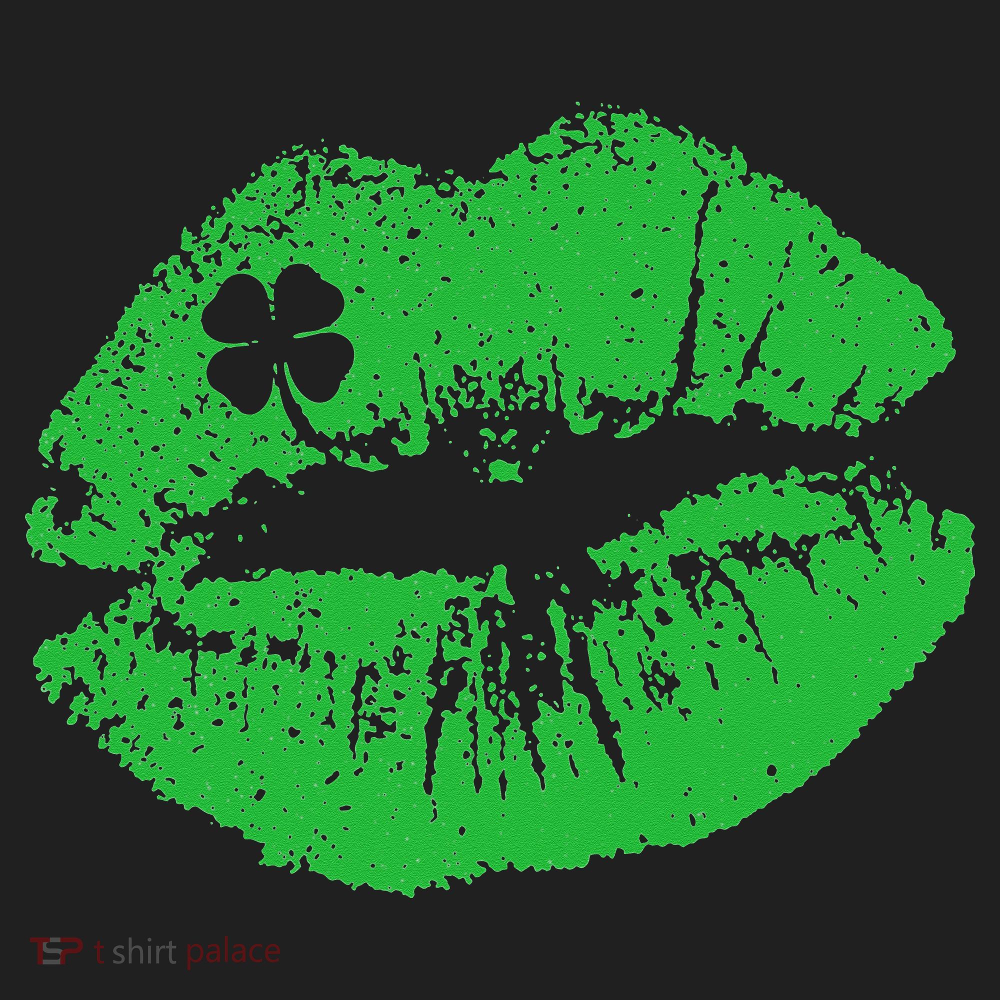 St Patricks Day Funny Kissin Lips Kissing Irish Clover Hat