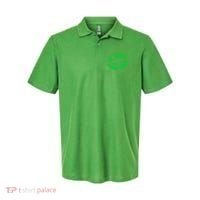 St Patricks Day Funny Kissin Lips Kissing Irish Clover Polo thumb 0