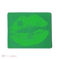 St Patricks Day Funny Kissin Lips Kissing Irish Clover Mousepad thumb 0