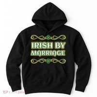 St. Patrick's Day Irish By Marriage Shamrock Hoodie thumb 0
