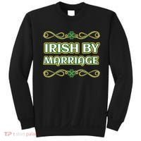 St. Patrick's Day Irish By Marriage Shamrock Sweatshirt thumb 0