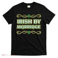 St. Patrick's Day Irish By Marriage Shamrock T-Shirt thumb 0