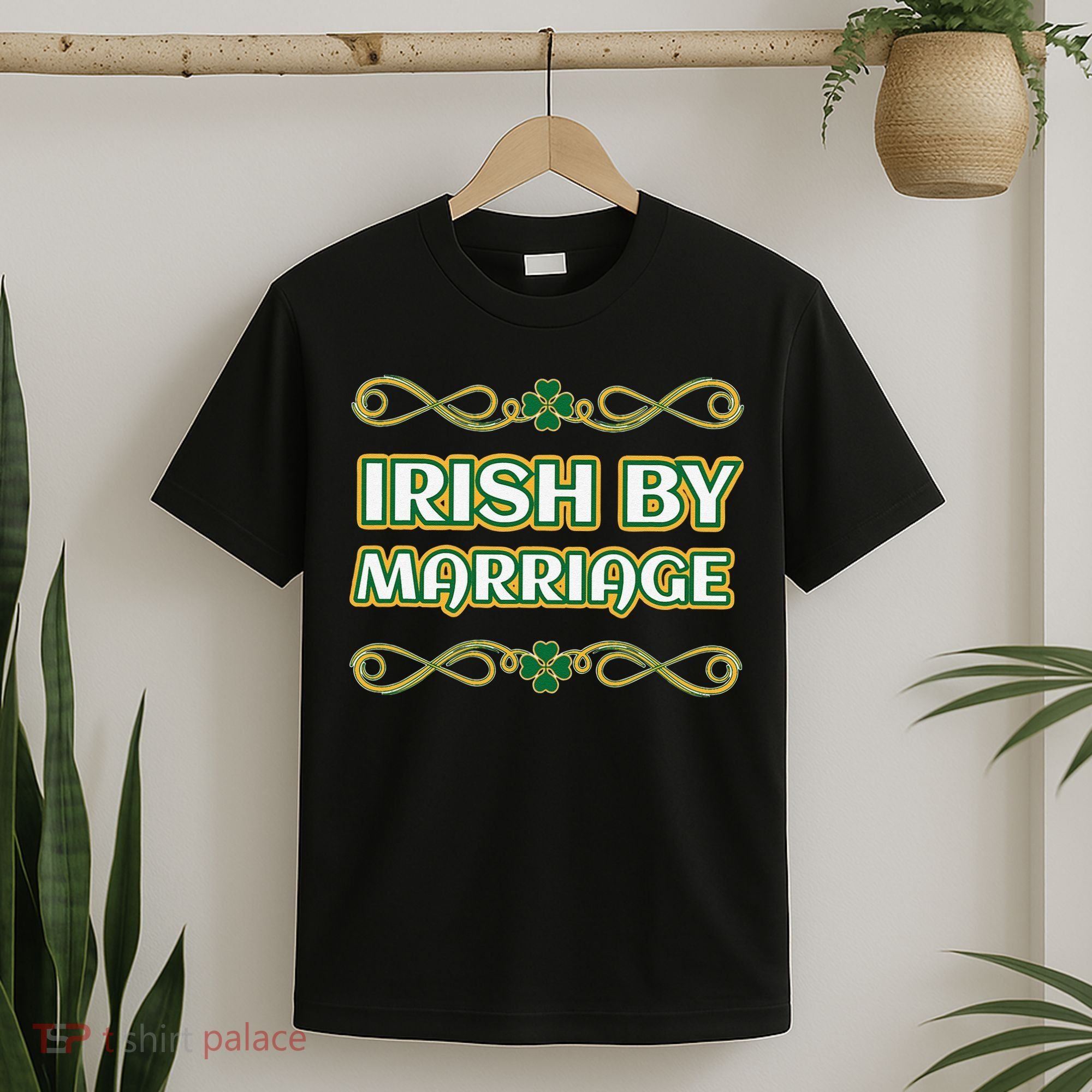St. Patrick's Day Irish By Marriage Shamrock T-Shirt