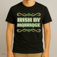 St. Patrick's Day Irish By Marriage Shamrock T-Shirt thumb 3