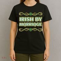 St. Patrick's Day Irish By Marriage Shamrock T-Shirt thumb 4