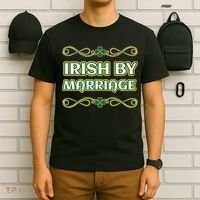 St. Patrick's Day Irish By Marriage Shamrock T-Shirt thumb 6