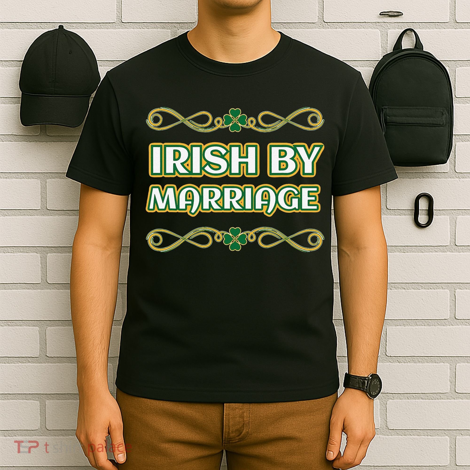 St. Patrick's Day Irish By Marriage Shamrock T-Shirt