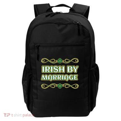 St. Patrick's Day Irish By Marriage Shamrock Backpack