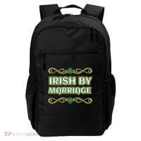 St. Patrick's Day Irish By Marriage Shamrock Backpack thumb 0