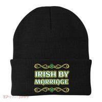 St. Patrick's Day Irish By Marriage Shamrock Beanie thumb 0