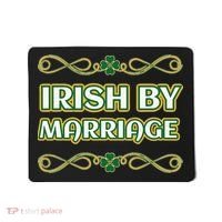 St. Patrick's Day Irish By Marriage Shamrock Mousepad thumb 0