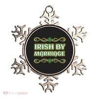 St. Patrick's Day Irish By Marriage Shamrock Ornament thumb 0