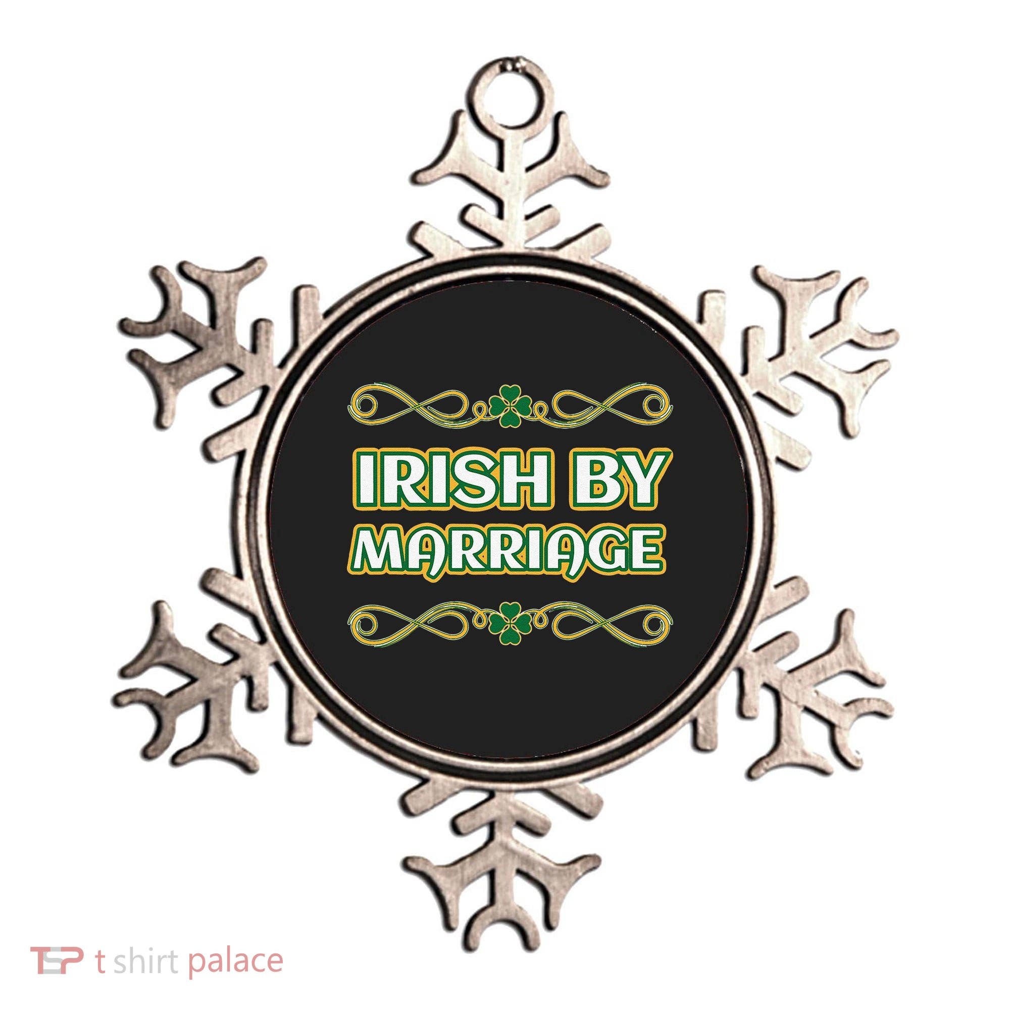 St. Patrick's Day Irish By Marriage Shamrock Ornament