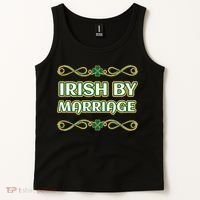 St. Patrick's Day Irish By Marriage Shamrock Tank Top thumb 2