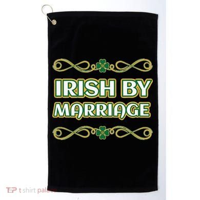 St. Patrick's Day Irish By Marriage Shamrock Golf Towel