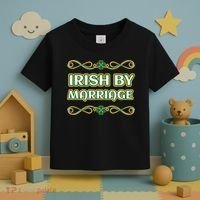 St. Patrick's Day Irish By Marriage Shamrock Toddler T-Shirt thumb 3