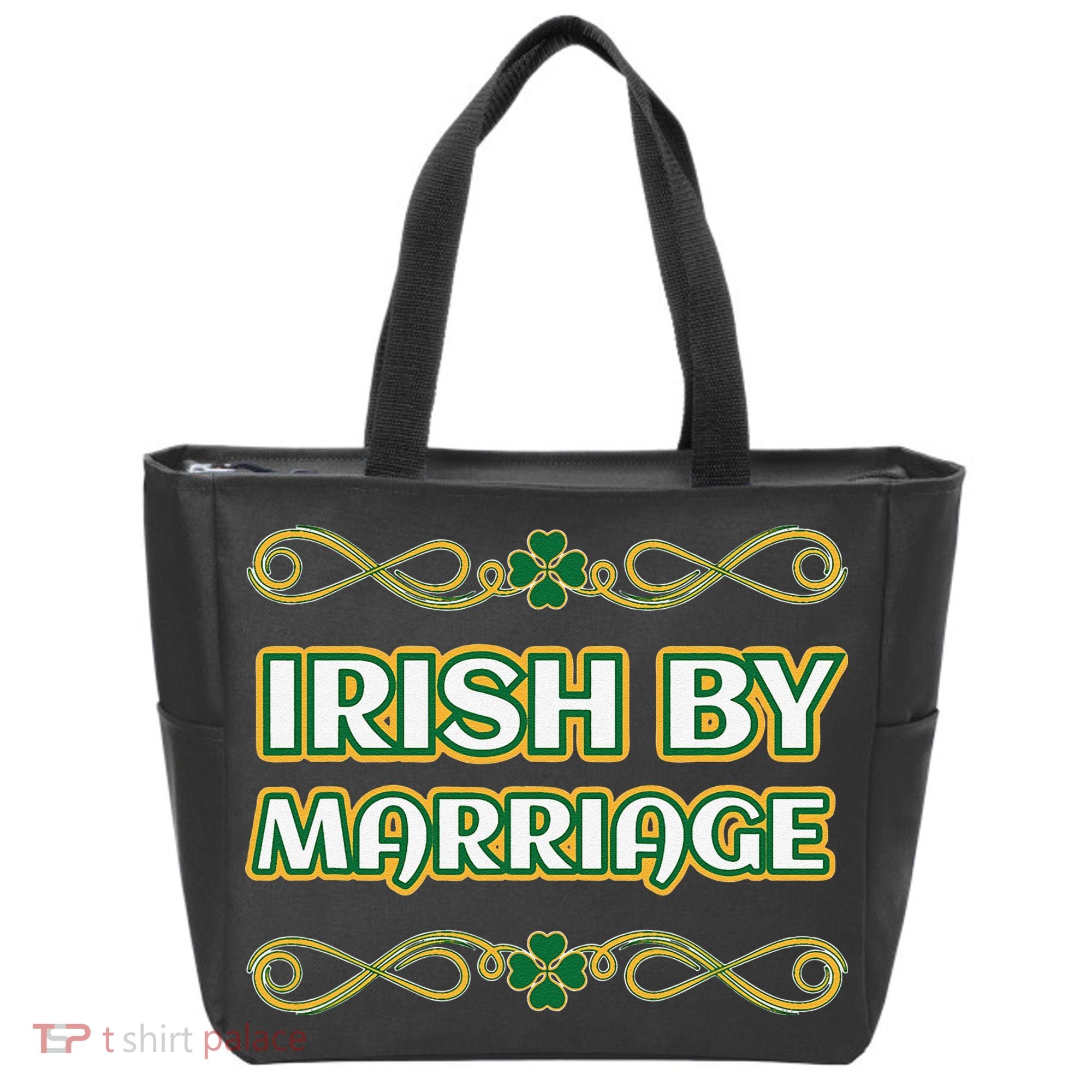 St. Patrick's Day Irish By Marriage Shamrock Tote Bag