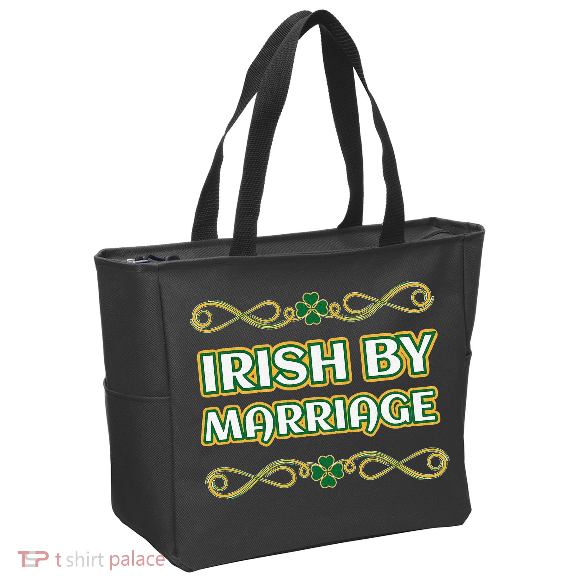 St. Patrick's Day Irish By Marriage Shamrock Tote Bag