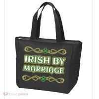 St. Patrick's Day Irish By Marriage Shamrock Tote Bag thumb 3