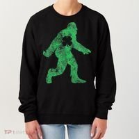 St Patricks Day Bigfoot Irish Sasqautch Saint Paddy's Gift Women's Sweatshirt thumb 0
