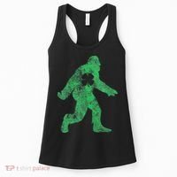 St Patricks Day Bigfoot Irish Sasqautch Saint Paddy's Gift Women's Tank Top thumb 0