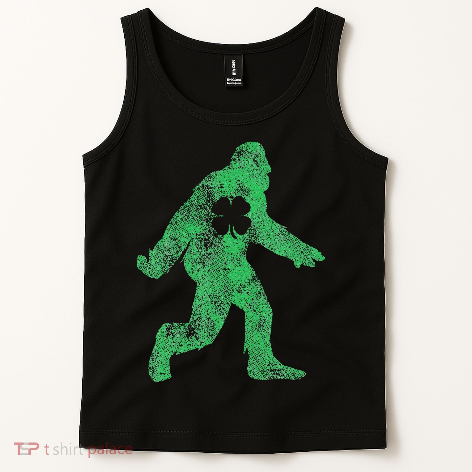 St Patricks Day Bigfoot Irish Sasqautch Saint Paddy's Gift Tank Top