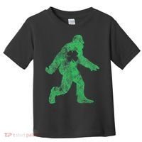 St Patricks Day Bigfoot Irish Sasqautch Saint Paddy's Gift Toddler T-Shirt thumb 0