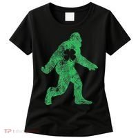 St Patricks Day Bigfoot Irish Sasqautch Saint Paddy's Gift Women's T-Shirt thumb 0