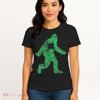 St Patricks Day Bigfoot Irish Sasqautch Saint Paddy's Gift Women's T-Shirt thumb 4