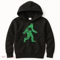 St Patricks Day Bigfoot Irish Sasqautch Saint Paddy's Gift Kids Hoodie thumb 0